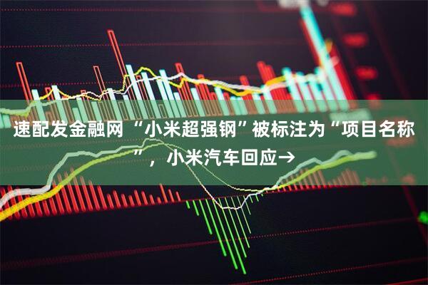 速配发金融网 “小米超强钢”被标注为“项目名称”，小米汽车回应→